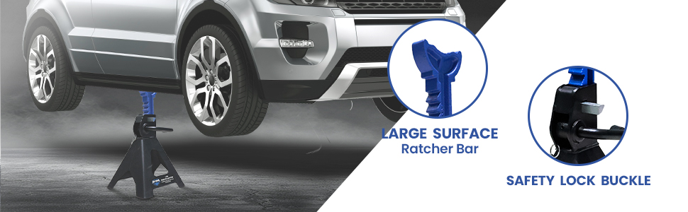 3 Ton Jack Stands 6,000 lb Capacity Car Lifting Stand 1 Pair Car Jack,Fit Use for Cars Automotive