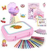 Hoarosall Drawing Projector for Kids, Arts and Crafts,Drawing Board Tracing Pad, Color Pens, Penc...