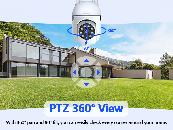 wireless indoor ptz security camera