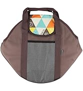 DOERDO DD Grill Pan Storage Bag, Rectangular, Brown, Nylon, 17.1x14.6Inch