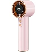 Mulstio Portable Handheld Fan with 100 Speeds, Turbo Personal Mini Fan with Digital Display, USB ...