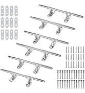 Boat Cleat 6 Inch 316 Stainless Steel, Dock Cleat 8 Inch Heavy Duty Open Base Include Screws, Boa...