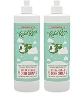 Rebel Green Super Deluxe Dish Soap - Natural Dishwashing Soap - Liquid Dish Detergent - Sustainab...