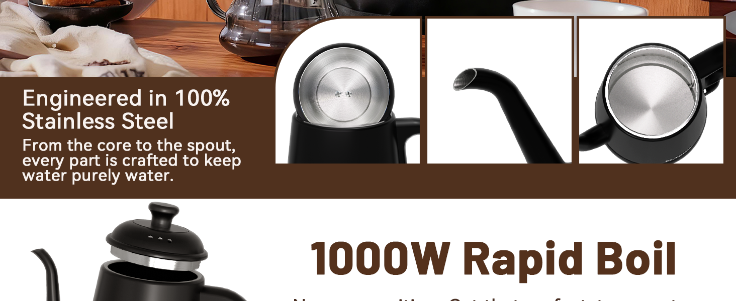 electric tea kettle gooseneck