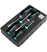 DURATECH Screwdriver Set, S2 Alloy Steel Phillips and Slotted Hexagon Screwdriver Set, 1 pc Stain...