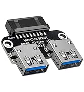 WENZIYAXU USB 3.0 19/20 Pin to Dual USB 3.0 Female A Port Splitter Adapter for PC Motherboard – I...