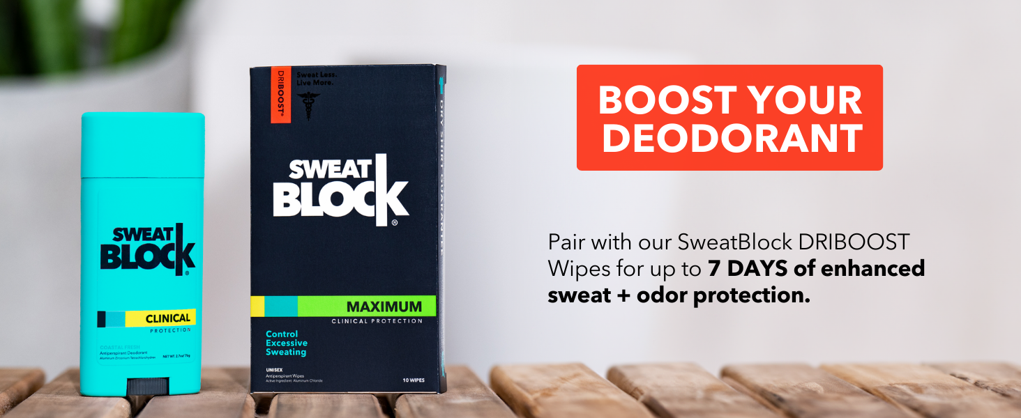 sweat block everyday antiperspirant deodorant stick men women 24-hour degree odor protection