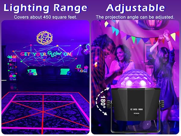 glow party black light