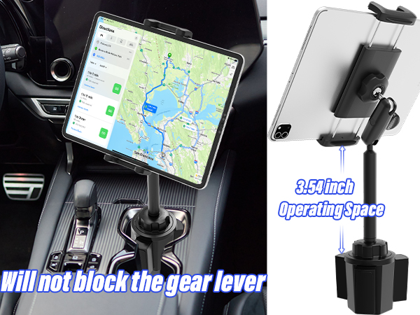 cup tablet holder for car