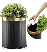 Yatmung Bathroom Trash Can with Lid - Office, Bedroom, Living Room, Entryways - Small Bathroom Ga...