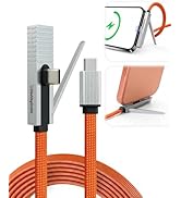 chubbycable StandLite Pro 90° 240W Fast Charge Cable with Invisible Stand &amp; Phone Case Friendly R...