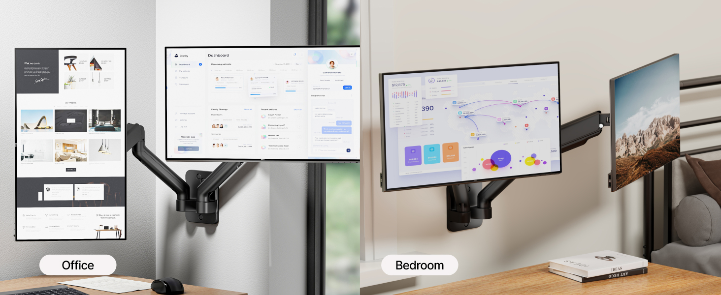 monitor arm wall mount