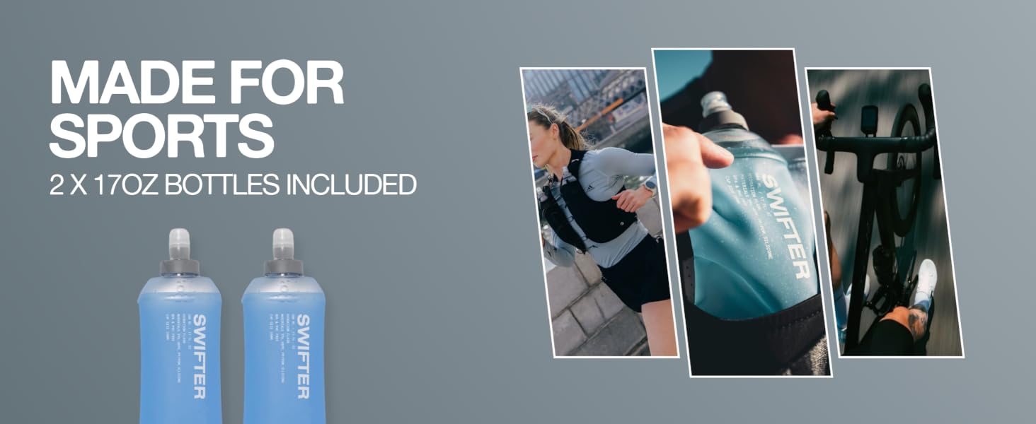 sports water bottle, sports hyrdration flask, soft flask