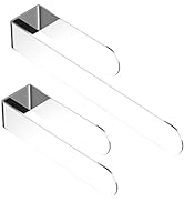 HUFEEOH 2 Pack Adhesive Hand Towel Holder, Sticky Towel Bar Towel Holder Wall Mounted, Stainless ...