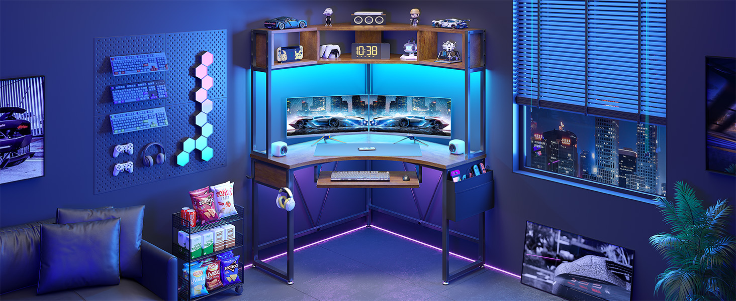 corner gaming desk