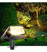 AUDERWIN Solar spotlights Outdoor 63 LED 3 Lighting Modes, IP65 Waterproof Lighten Yard Garden Ho...