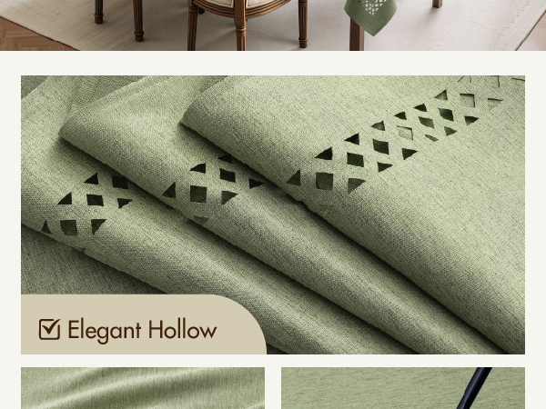 MIULEE Rectangle Linen Polyester Tablecloth