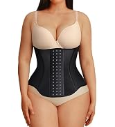 FeelinGirl Waist Trainer for Women Tummy Control Working Out Shapewear Latex Glossy Waist Cincher...