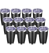 VEGOND 20oz Tumbler with Lid and Straw Stainless Steel Tumbler Cup Bulk Vacuum Insulated Double W...
