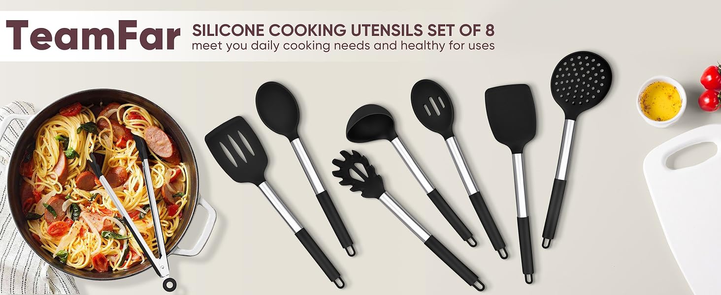 TeamFar kitchen utensils set of 8