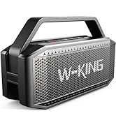 W-KING Bluetooth Speaker- 100W Peak 60W RMS Deep Bass, IPX6 Portable Waterproof Loud Bluetooth Sp...