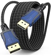 FEMORO DisplayPort 1.4 Cable 10Ft, 8K Long Display Port Cord DP 8K@60Hz, 4k@144Hz, 1080P@240Hz 10...