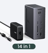 UGREEN Revodok Pro 314 USB C Docking Station 3 Monitors 2HDMI & DP with 8K DP/4K HDMI, 100W PD, 1...