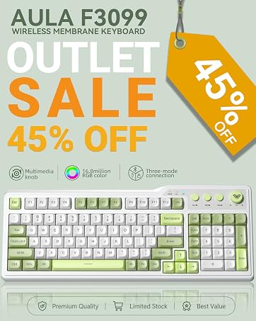 F3099 green wireless keyboard