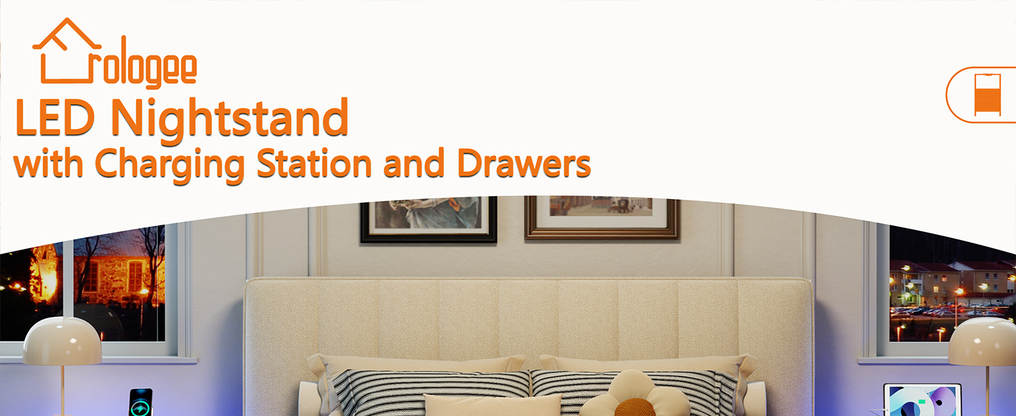 nightstand with led lights