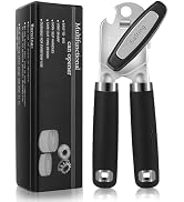 Safring Can Opener Manual, Heavy Duty Handheld Strong Can Opener with Soft Touch Handle, Sharp Bl...