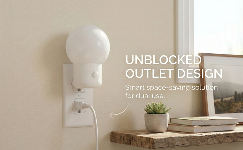 Does not block the 2nd outlet