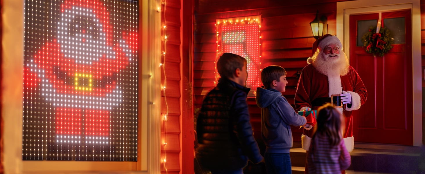 smart curtain lights outdoor christmas decor