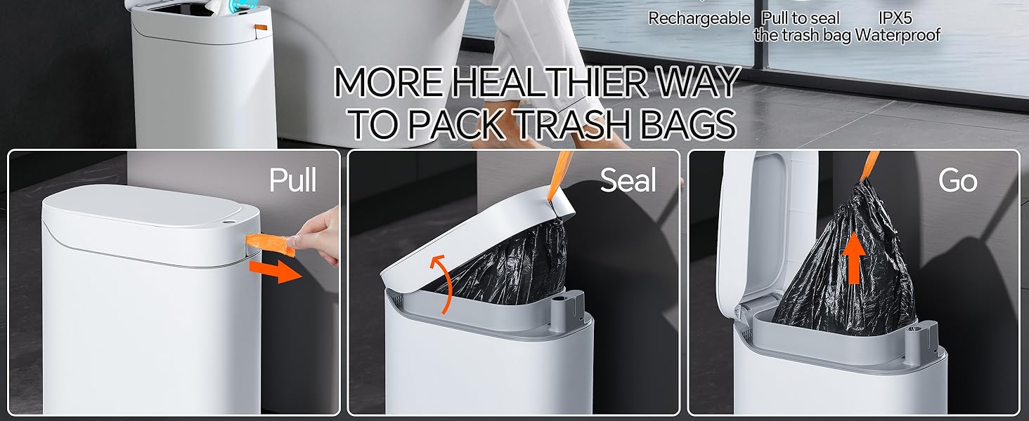 The most convenient way to pack garbage bags