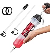 SEDY Fluid Extractor Multi-Purpose Oil Syringe with 500CC, Oil Suction Pump, Manual Extraction an...