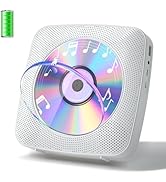 Gueray CD Player Portable with Bluetooth Wall Mountable, CD Music Battery Operated Players for Ho...