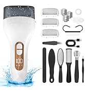 Electric Callus Remover for Feet - with Larger Grinding Head, Portable Pedicure Kit Foot File Cal...