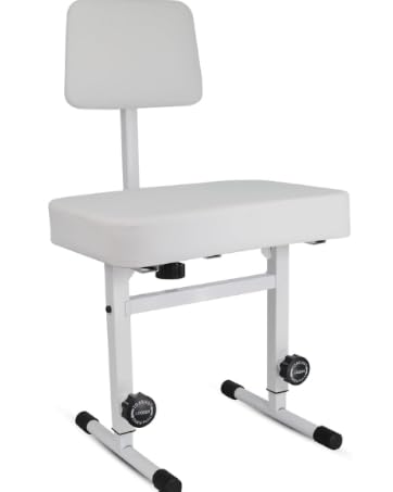 5 CORE Keyboard Bench X Style Padded Cushion Height Adjustable Piano Stool Seat Portable Keyboard Ch...