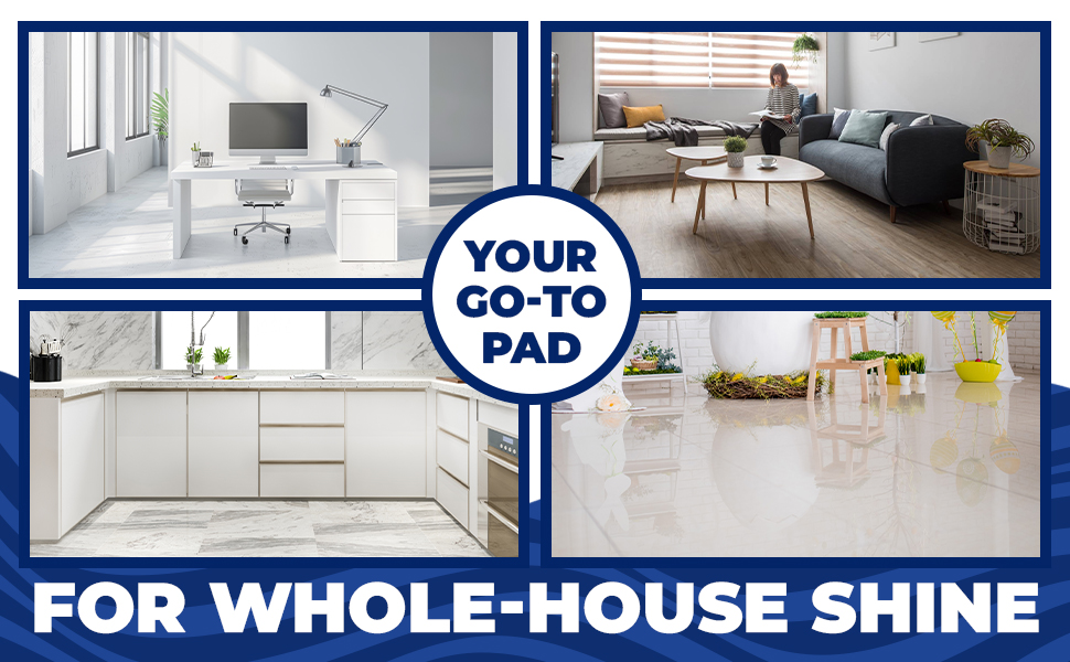 Floor Pads, 11.5 x 8-in for Sweeping Cleaning Scrubbing Dusting Flooring Sweeper Broom Disposable