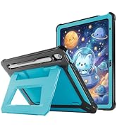 ProCase Kids Case for 11" iPad (A16) &amp; 10.9" iPad 10th Gen, Blue&amp;Black | 180° Adjustable Kickstan...