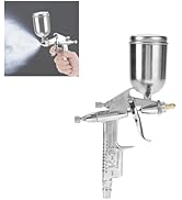 FAUOSWUK K3 Professional 125ml Mini Pneumatic Spray, Air Brush Paint Alloy Painting Sprayer Tool ...