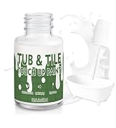 AstraVox White Tub and Tile Paint, 1.5 Oz Bathtub Touch Up Paint Pen for Countertops, Porcelain, ...