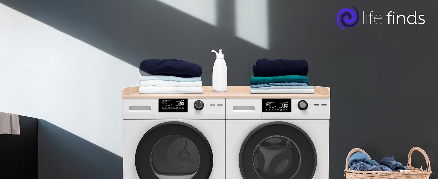 Light Wood Washer/Dryer Countertop