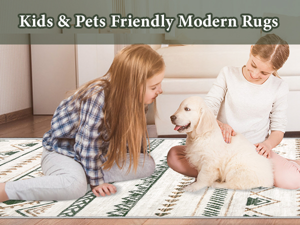 Kids &amp;amp; Pets Friendly Modern Rugs
