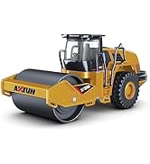 Dollox Die-cast Road Roller Toys 1/50 Scale Metal Engineering Road Planer Vehicle Truck Toy High ...