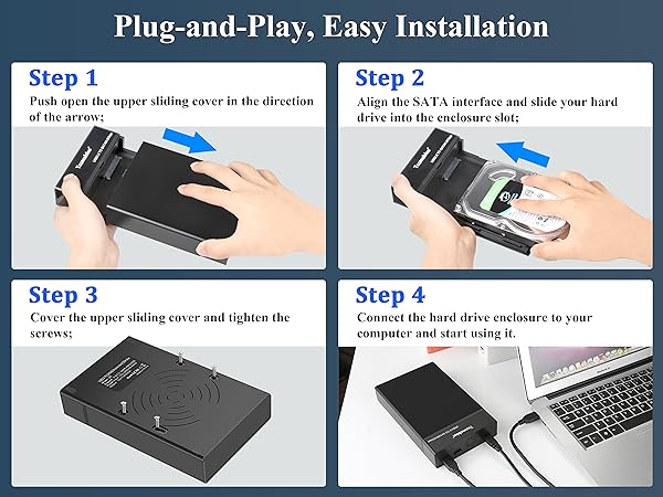 External Hard Drive Enclosure USB 3.0