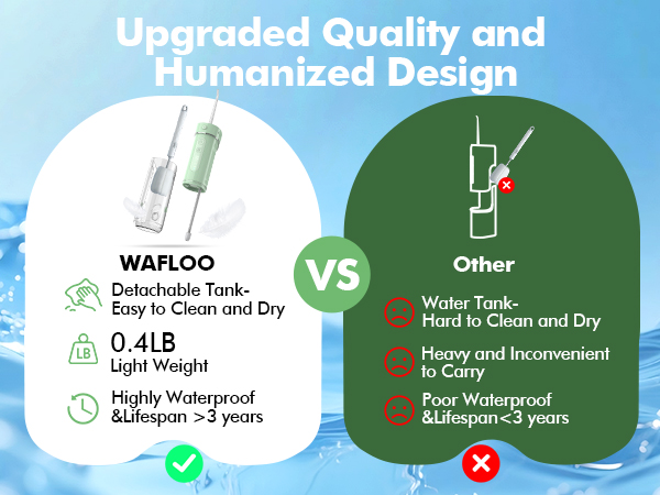 light weight water flosser