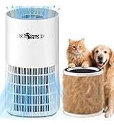 Ownpets Air Purifier for Home with Pets, HEPA Filter Air Purifier for Pet Hair Dander Odor up to ...