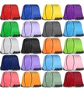 Grneric Drawstring Backpack Bulk 120 PCS, Drawstring Bags String Backpack Cinch Sack Gym Bags for...