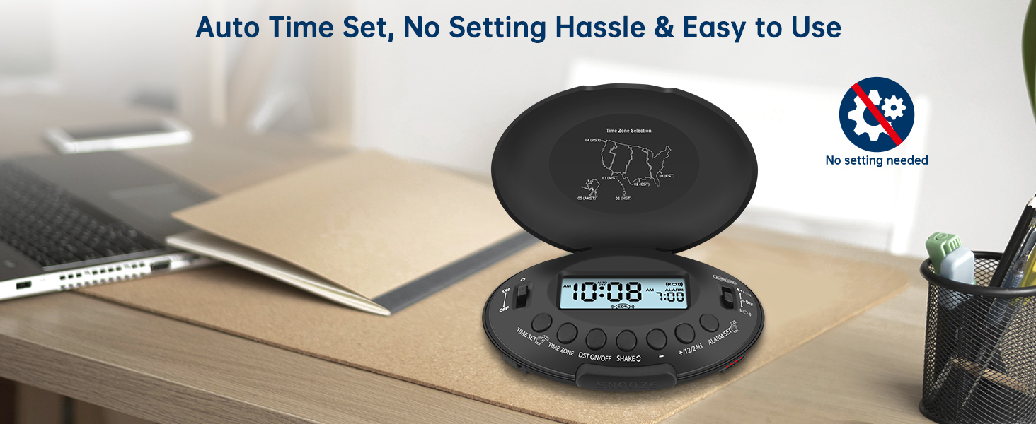 self setting alarm clock