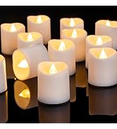 Homemory 24Pack Flameless LED Votive Candles, 200+Hour Lasting Electric Fake Candles, Battery Ope...
